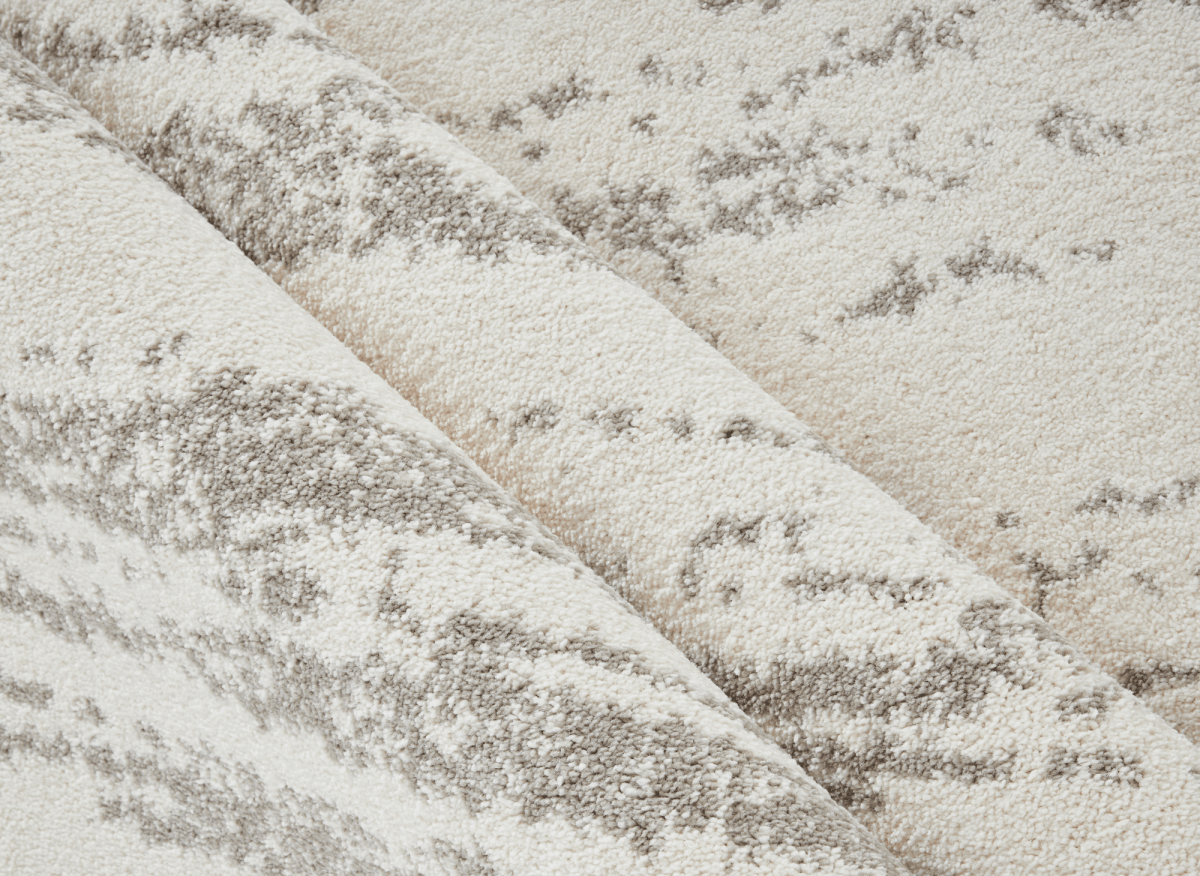 Tapis strié beige et gris 200 x 290 cm NOEA