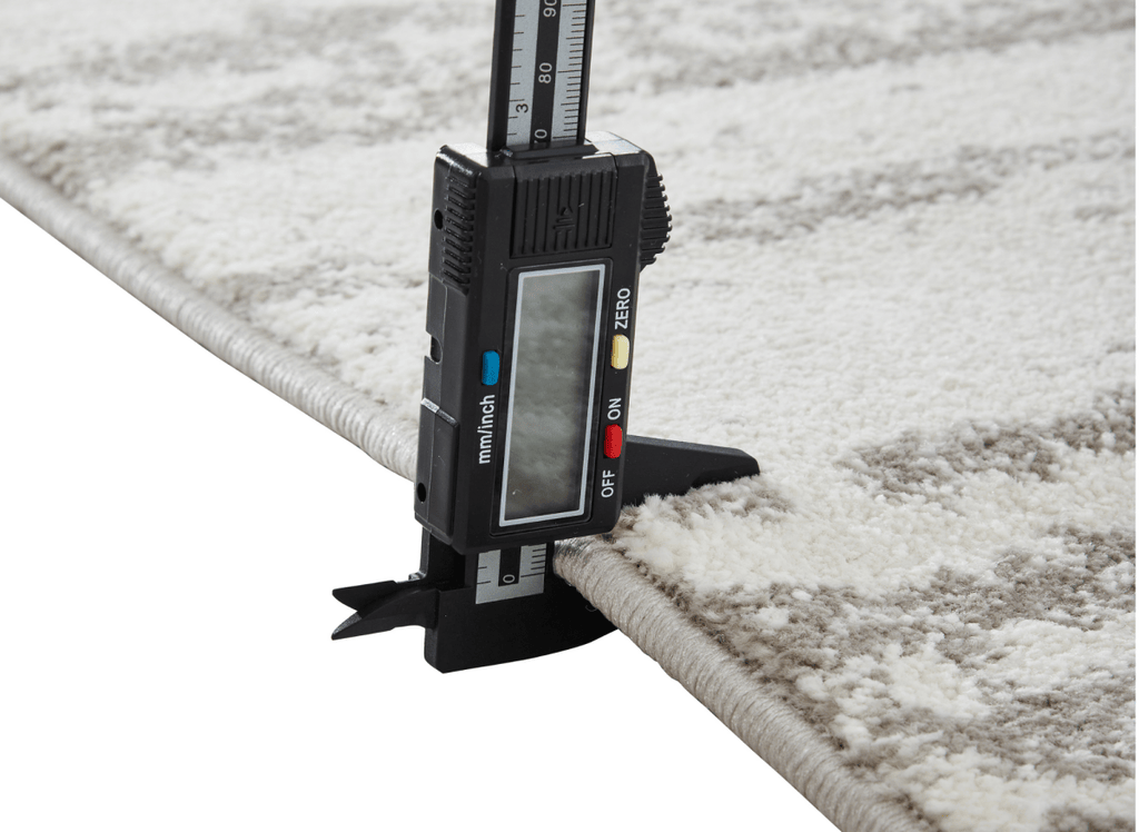 Tapis strié beige et gris 200 x 290 cm NOEA