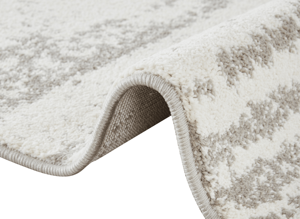Tapis strié beige et gris 200 x 290 cm NOEA
