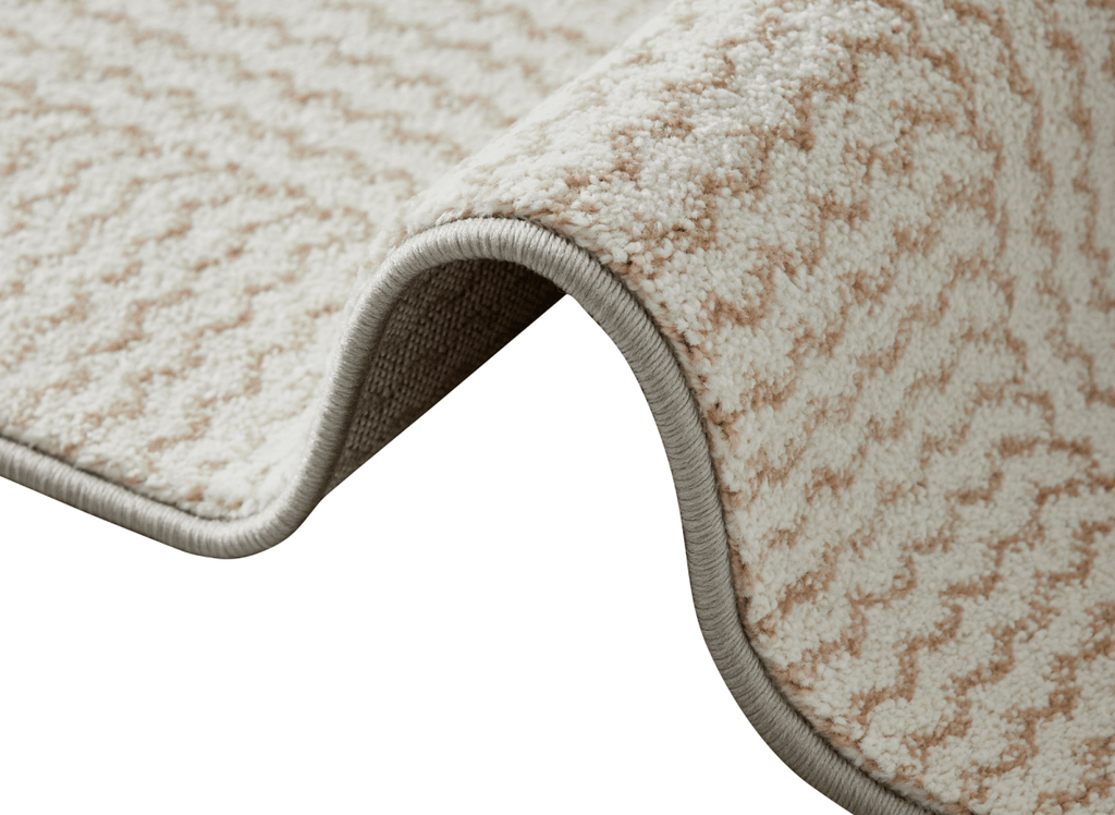 Tapis texturé beige foncé 160 x 230 cm KAIA