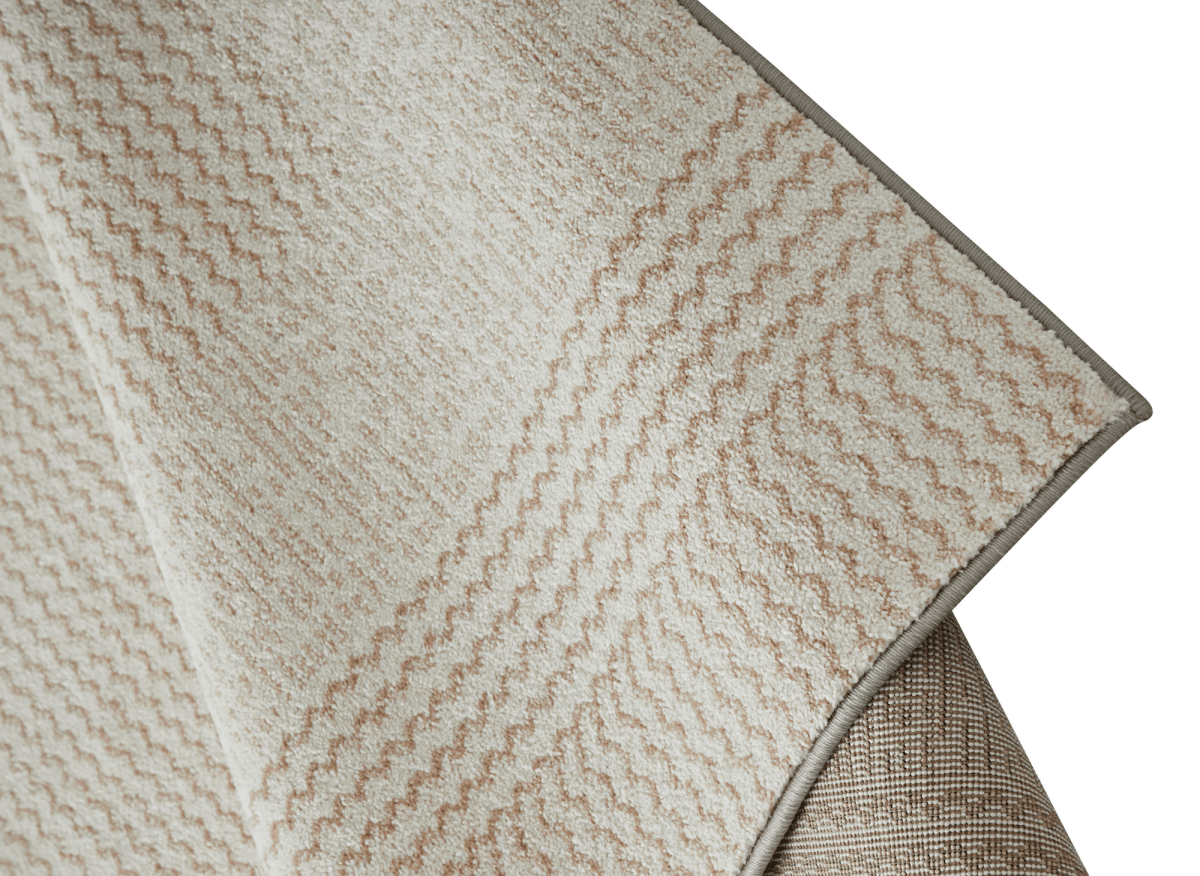 Tapis texturé beige foncé 160 x 230 cm KAIA